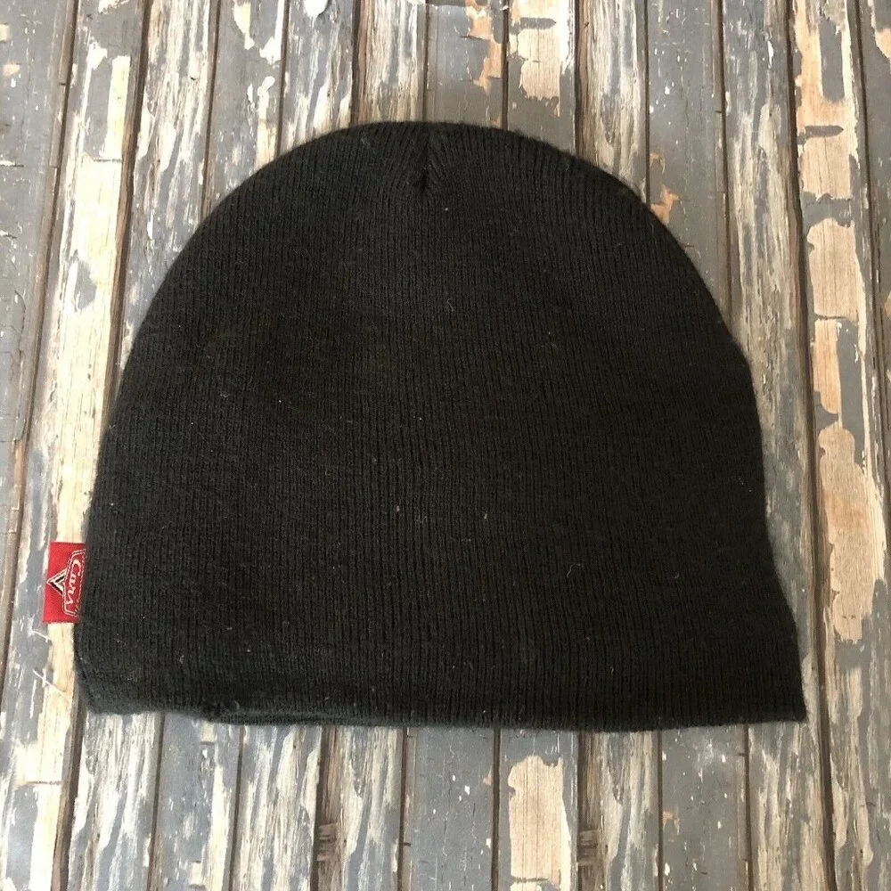 Disney/Pixar Cars Lightning Mcqueen Beanie Cap Hat Black Acrylic Kids Sz 4-16